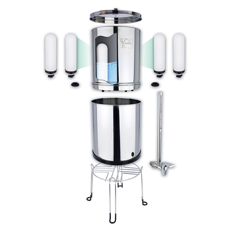 Load image into Gallery viewer, 12 Litre Newton Gravity-Powered Water Filter System