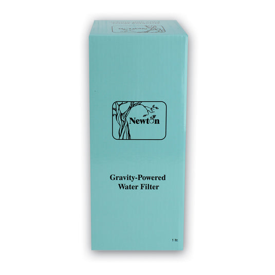 Newton Gravity-Powered 1L Water Filter System with Fluoride Removal and Limescale Reduction